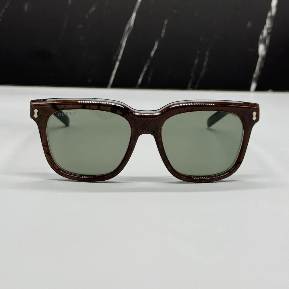 NEW GUCCI SUNGLASSES GG1523S 003 BROWN EYEWEAR